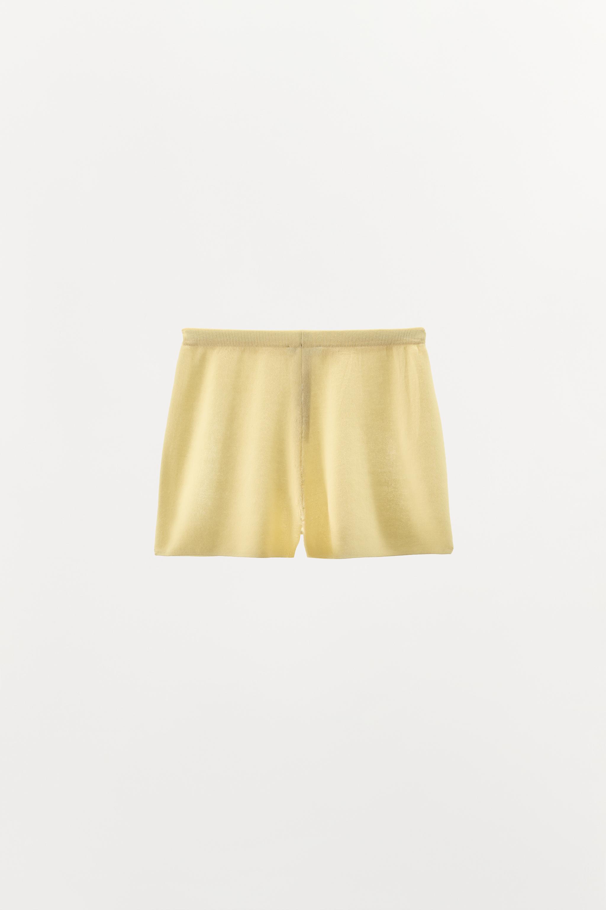COTTON BLEND SHORTS WITH BUTTONS